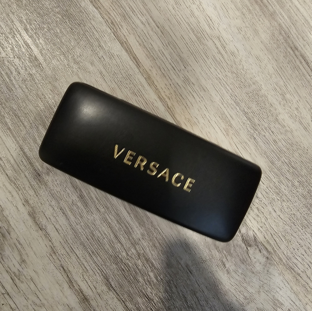 Versace Black Case with Gold Logo